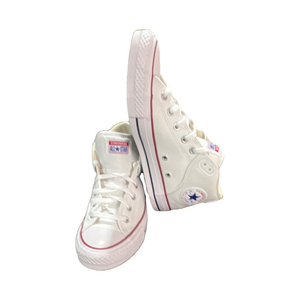 14N11/ Converse All Star White High Top Textile Sneakers Men's Size 10.5